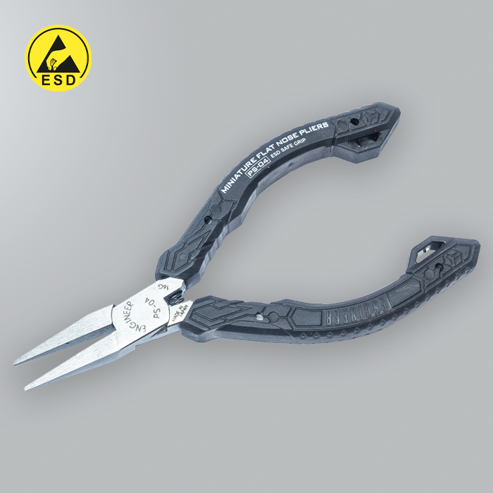 PS-04 Miniature Flat Nose Pliers ESD (201-304) PS-04 Miniature Flat Nose Pliers ESD (201-304)